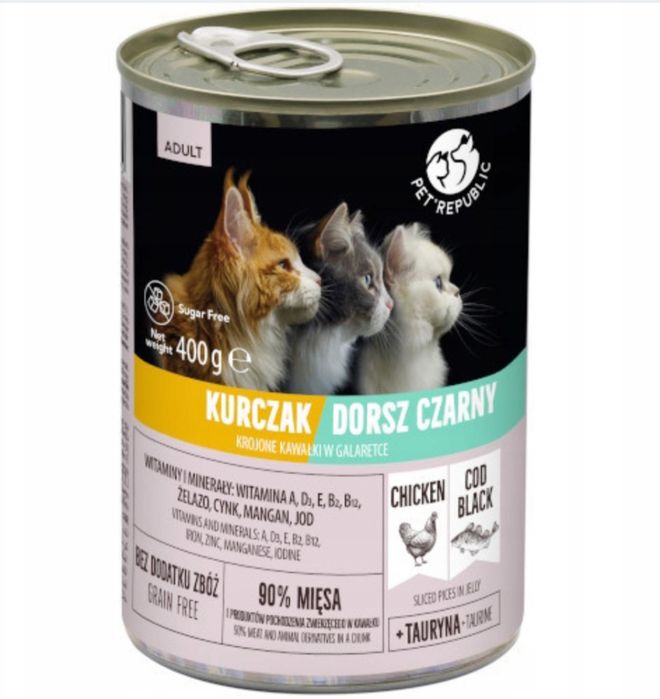 Puszki dla kota PetRepublic 50 sztuk-mix smaków