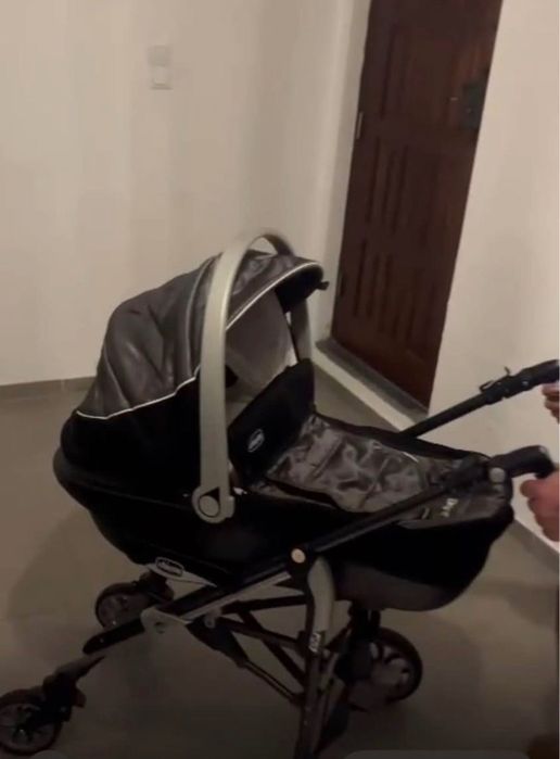 Trio Chico com mala, 2 isofix e adaptadores