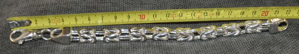 Pulseira King's Chain para homem | Prata de lei 925 Sterling Silver