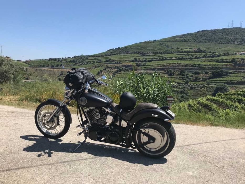 Estilo Harley-Davidson style, old school chopper, moto única