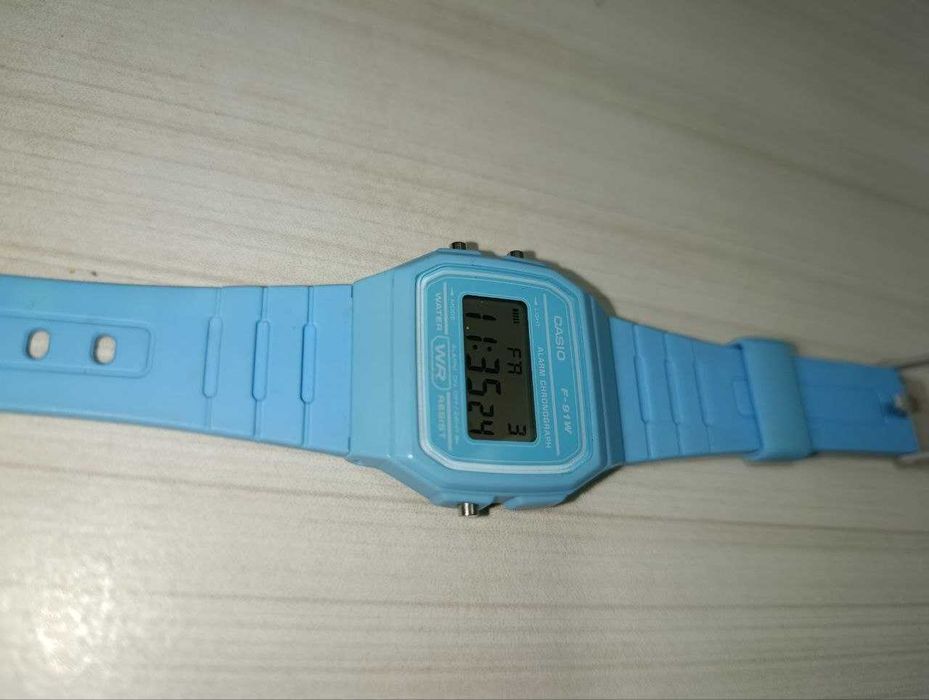 Часы наручний годинник CASIO F-91WC-2A