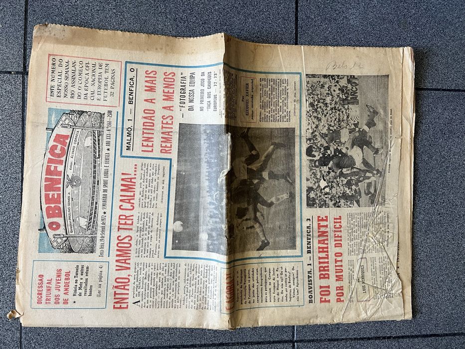 Jornal O BENFICA - Setembro 1972