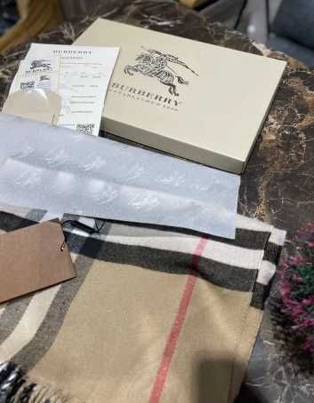 Шарф Burberry Палантин Барберри ШАРФ Барберрі в клітинку беж