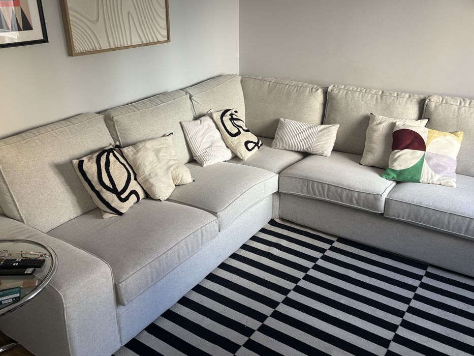 Sofá IKEA KIVIK de canto – Gunnared Bege – Excelente estado