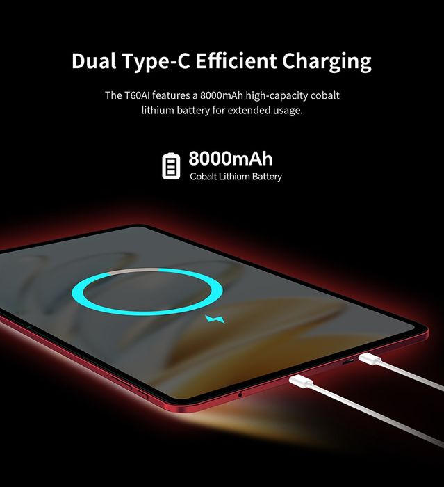 Планшет TECLAST T60 AI 6/128GB Wi-Fi Cherry Red6/128