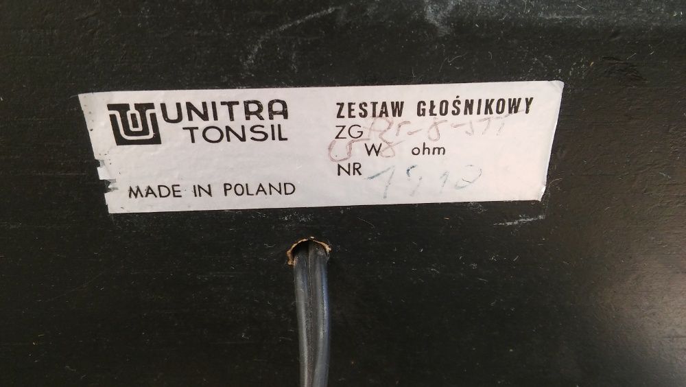 Kolumny Unitra Tonsil ZGP 25-8-569