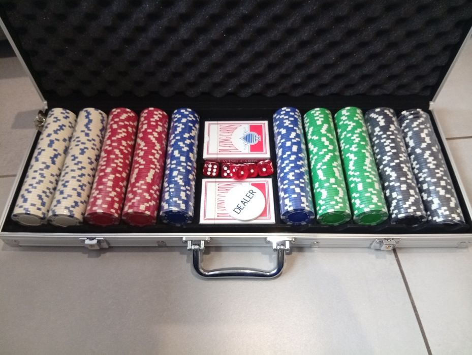 Zestaw do pokera 500 żetonów