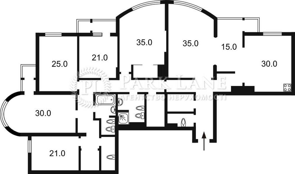 4+-rooms apartment apartment by the address st. Bulv Shevchenko (area 253 m²) - Atlanta.ua - photo 2
