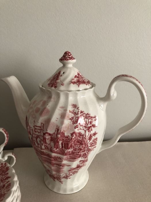 Servico de cha e de cafe de louca inglesa