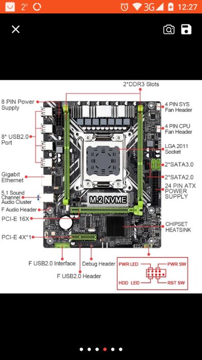 Комплект материнської плати Kllisre X79 із Xeon LGA2011 E5 2640