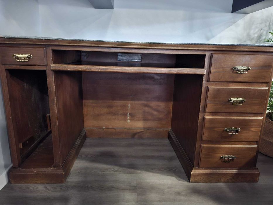 Secretaria vintage em carvalho maciço