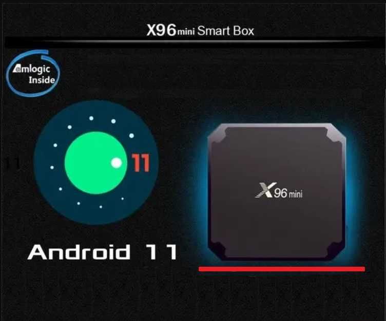 X96 mini 2gb-16gb S905W2 Андроид 11 Смарт ТВ приставка Х96 міні Оригінал Реальная оперативна память 2гб