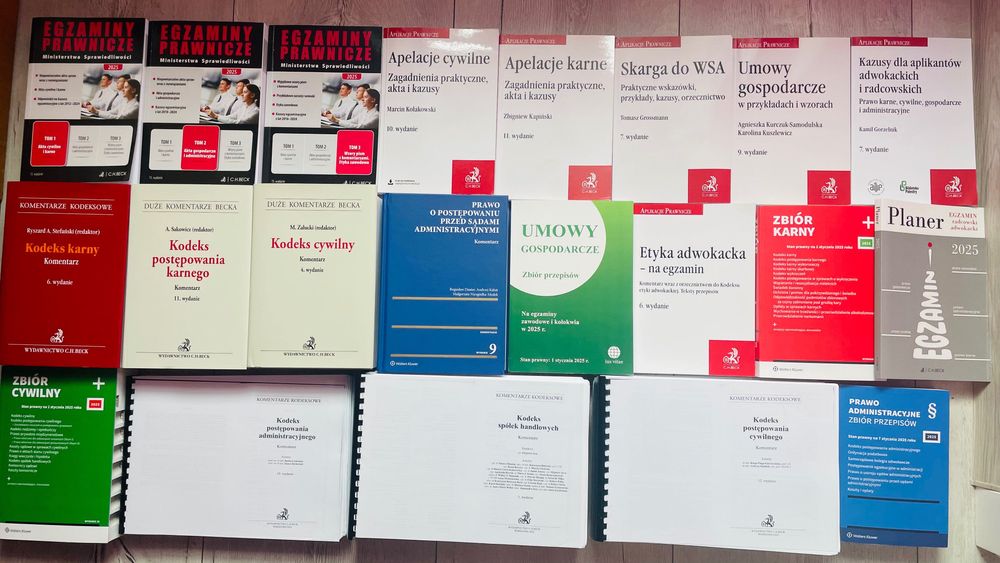 Książki prawnicze do egzaminu radcowskiego/adwokackiego