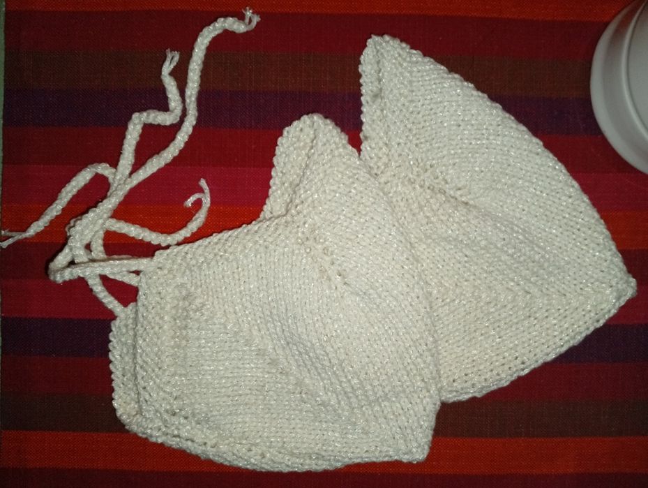 2 czapeczki ręcznie robione na wiosnę, 4-8 miesięcy, unisex