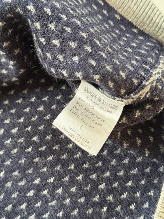 Sweter Samsoe Samsoe szary wełniany elegancki skandynawski
