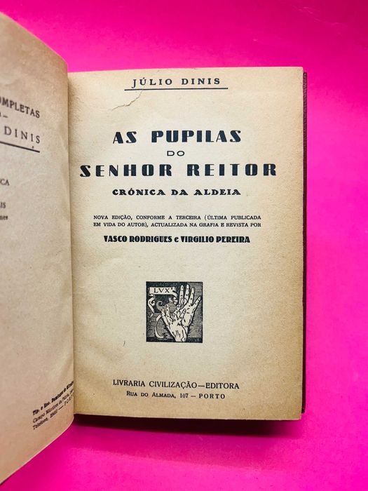 As Pupilas do Senhor Reitor - Júlio Dinis