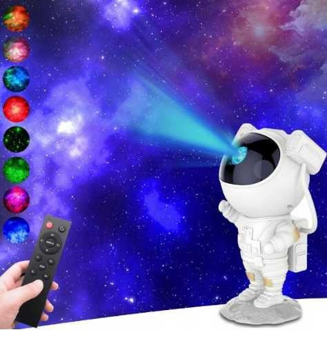 Projektor Gwiazd Astronauta Lampka Nocna Dla Dziecie Rzutnik Pilot