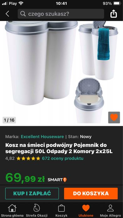 Kosz na smieci podwójny
