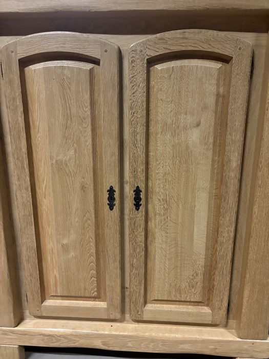 Zestaw mebli sypialnianych,szafa+toaletka+szafki nocne i łóżko dębowa