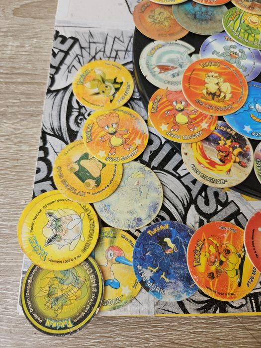 Pokemon Tazos Lot 40+ Vintage
