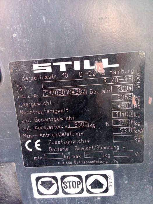Вилочний навантажувач, погружчик STILL R70-45 (Німеччина, 2004 рік)