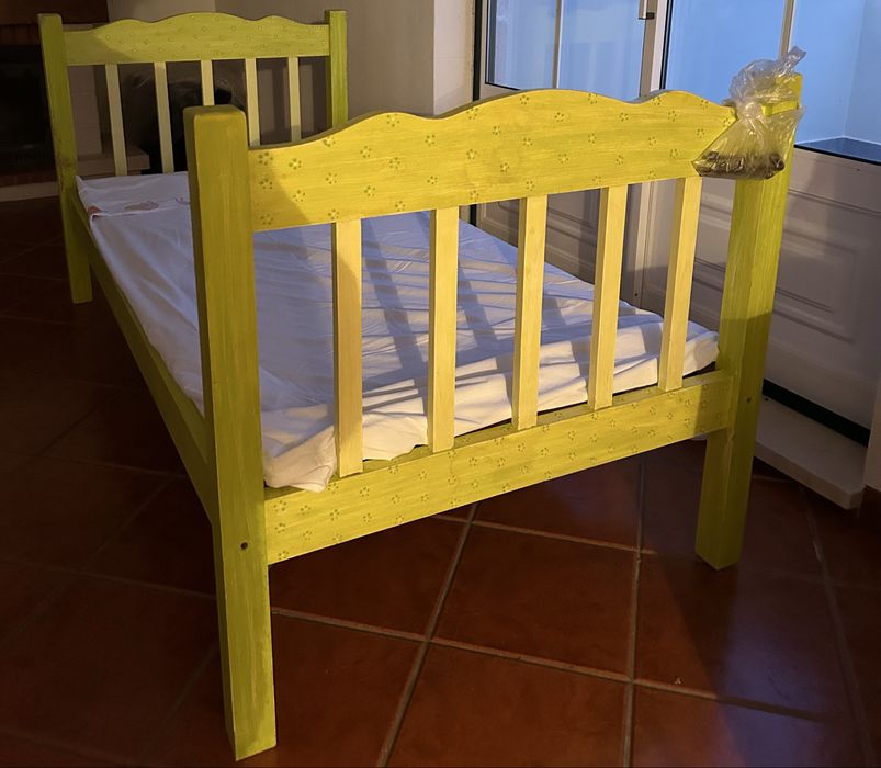 Conjunto quarto pintada à mão