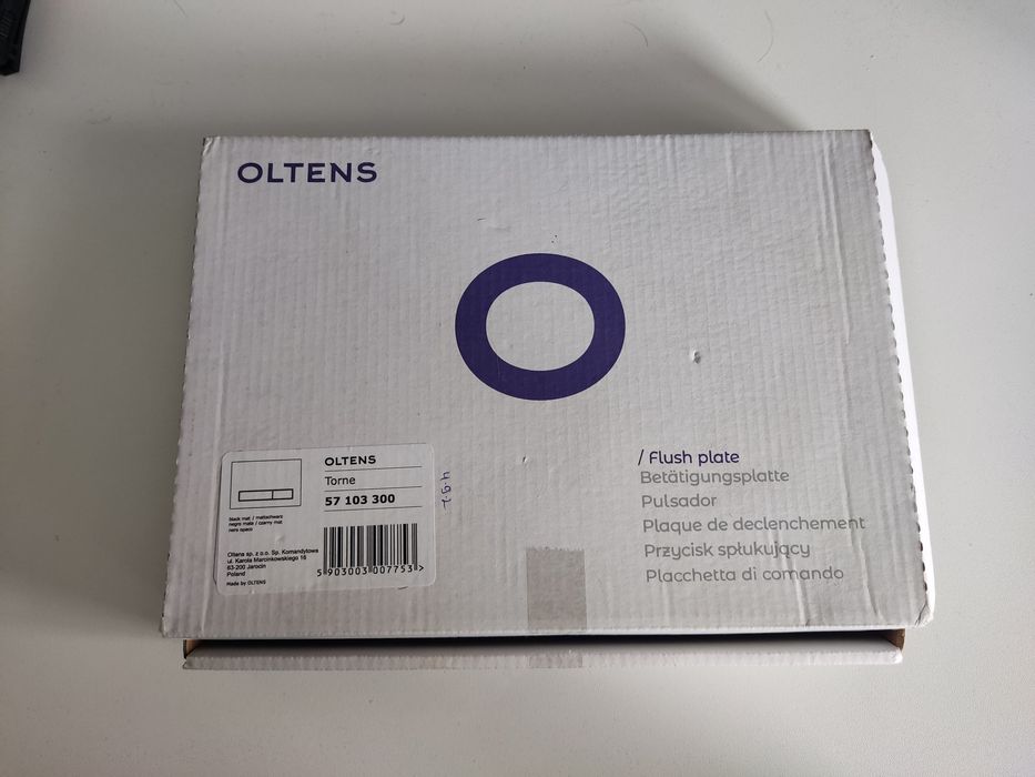 Przycisk spłukujący do WC Otlens Torne czarny