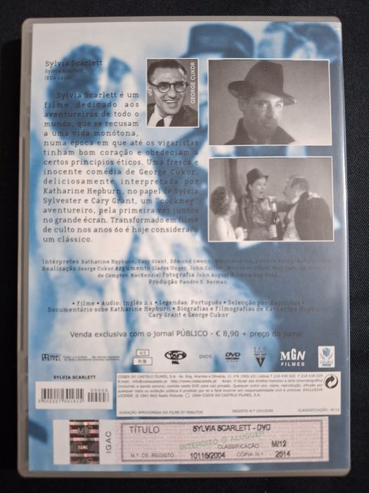 DVD Sylvia Scarlett.