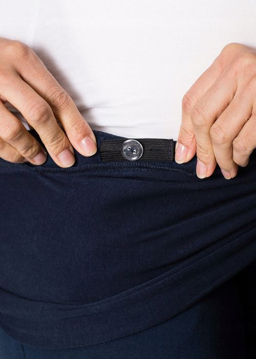 B.P.C bermudy ciążowe z pasem na brzuszek granatowe 36.