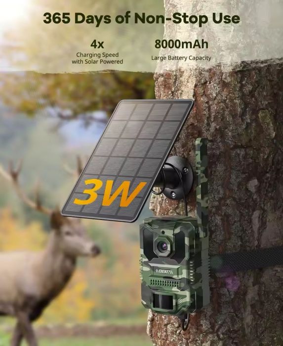 NOVAS última unidade Mini Camera de caça com painel solar