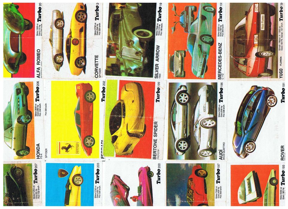 Вкладыши от жвачек