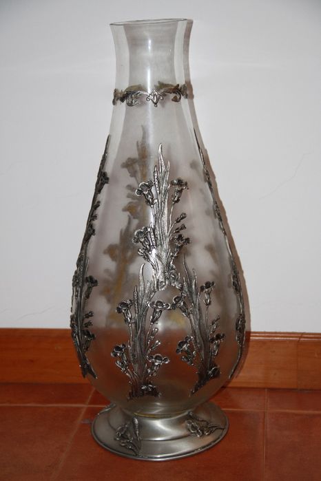 Jarrão de vidro com estanho