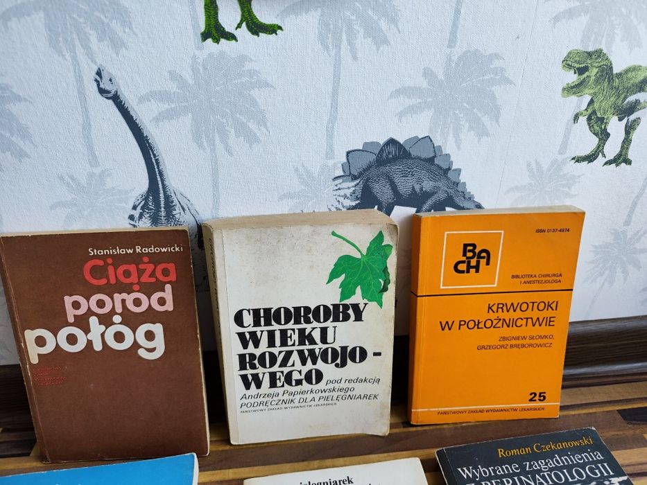 Położnictwo ciąża poród połóg książki stare medyczne