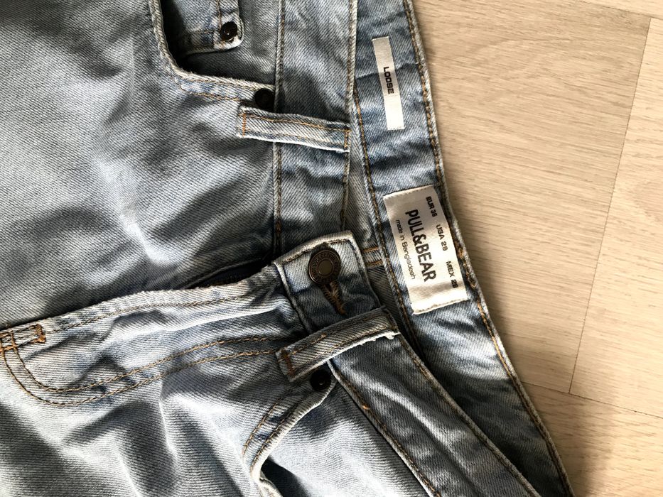 Pull&Bear dżinsowe bermudy młodzieżowe r. 36