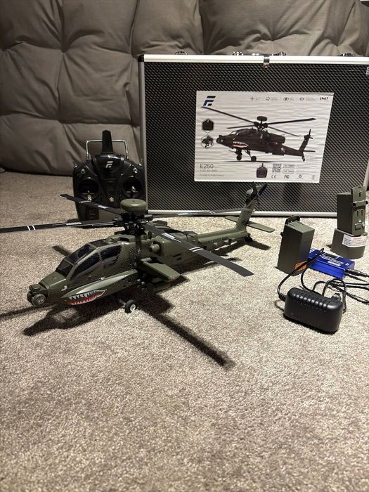 Helikopter RC Apache AH-64D Eachine E250 | NOWY | AKRO | WALIZKA