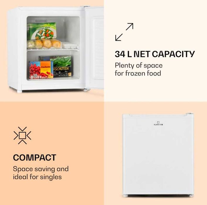 Zamrażarka biała 33L.  Klarstein   S-232