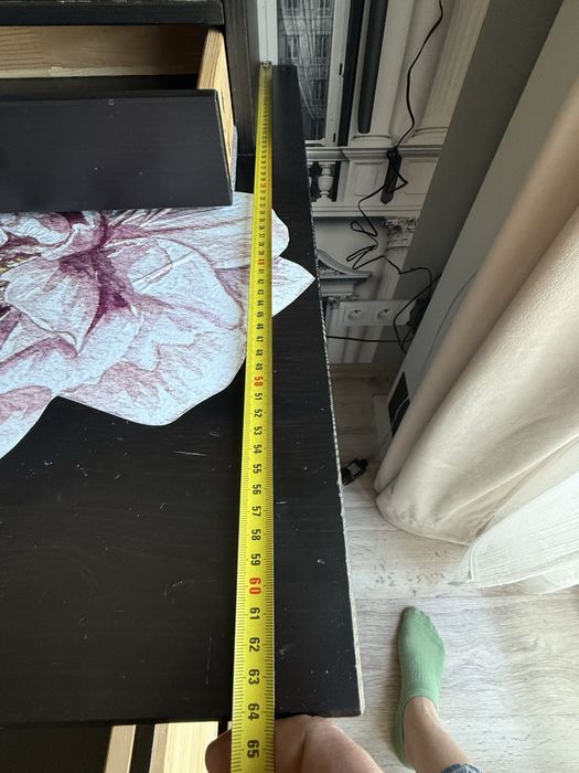 Biurko Ikea Hemnes czarnobraz 155x64cm