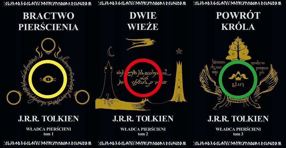 Tolkien Władca Pierścieni Komplet Tom 1-3 op. miękka, nowe