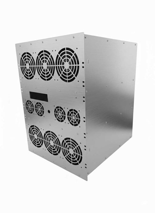 Obudowa 14,5U RACK 19 K-CASE 2 RAW aluminiowa do serwera, AI, Krypto
