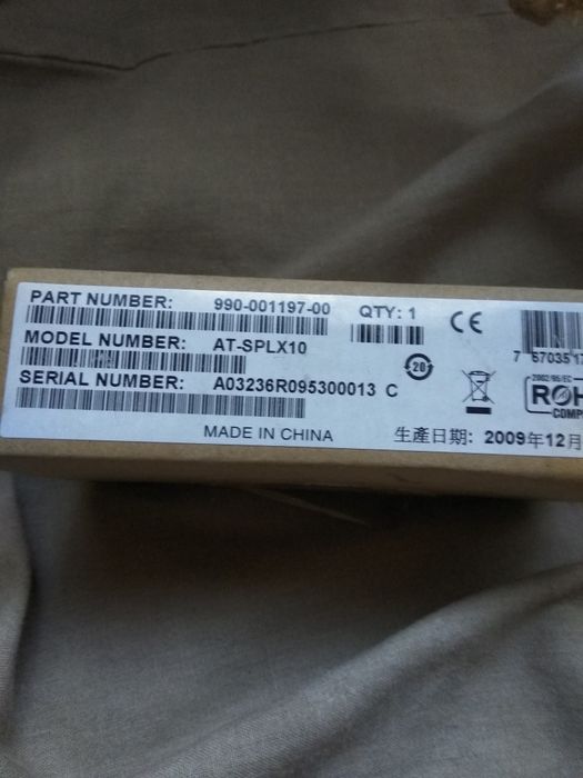 Allied Telesis eсть 3 шт
Part-Number	AT-SPLX10
Короткое описание	Мо