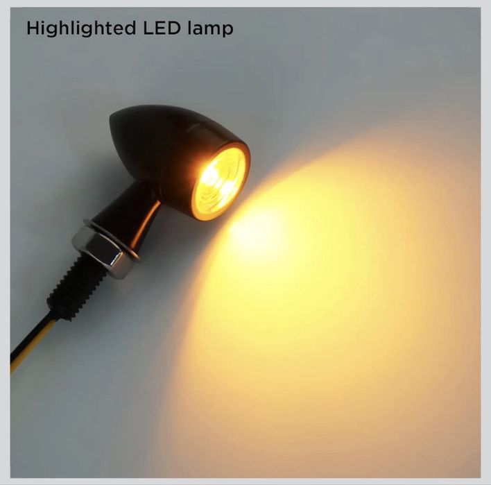 Piscas led universais 12V para mota