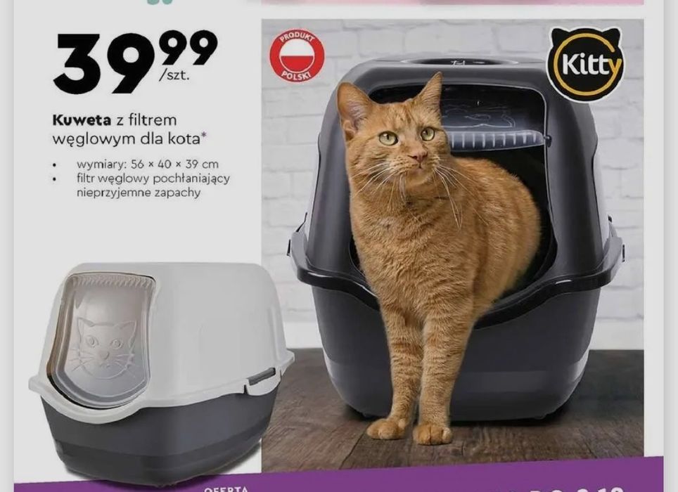 Sprzedam   dwie kuwety dla kotów nowe