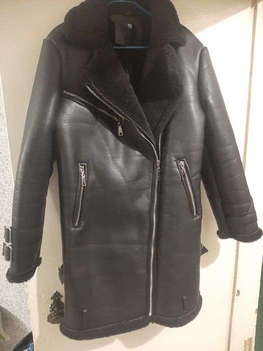 Куртка авиаторка миди