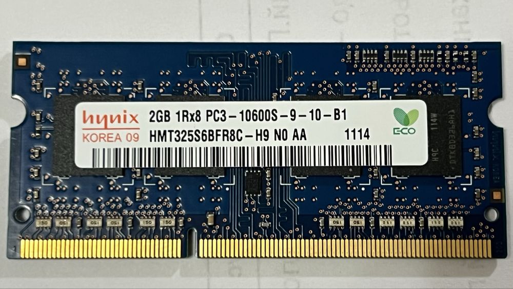 Пам'ять DDR3 SO-DIMM Hynix 1333 2Gb CL9 (HMT325S6BFR8C-H9)