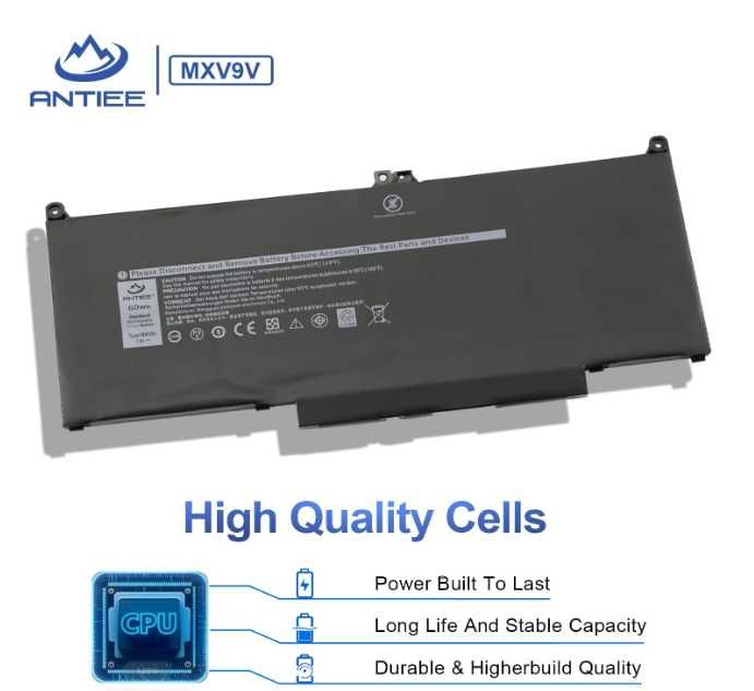 Bateria ANTIEE MXV9V com cabo para DELL Latitude ou Inspirion