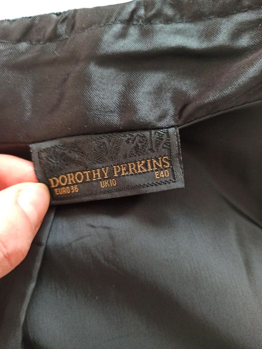 Spódnica czarna z bawełnianego aksamitu rozmiar XS