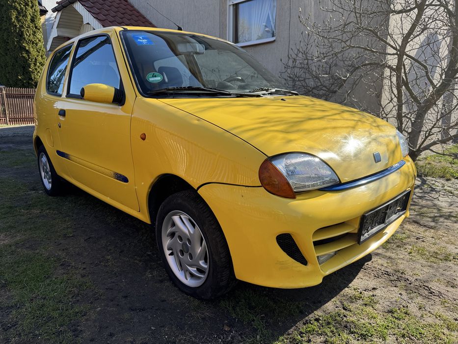 Fiat seicento sporting 1,1 bez rdzy zolty giallo ginestra 141tys