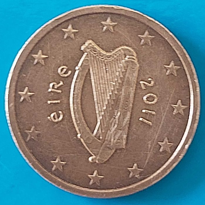 2 cêntimos de 2011 da Irlanda, Harpa
