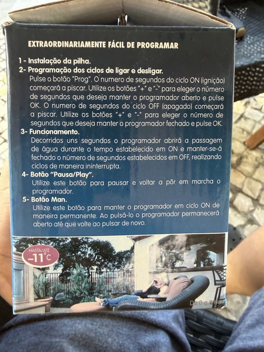 Programador LCD para nebulização
