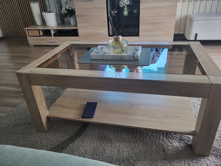 Komplet komoda,solid rtv,stół kawy,wiszącą pólka